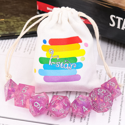 Set Dadu RPG Tahan Air Resin Penggilingan Manual Portabel Tahan Lama