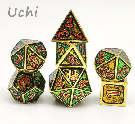 Metal Polishing Tabletop Game Dice Tidak Berbau Tahan Aus Tahan Lama