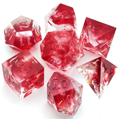 Tahan Pakai Dadu Tembus Merah Bahan Resin Kokoh Portabel
