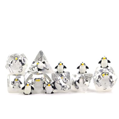 Transparan Tabletop Resin RPG Dice Serbaguna Untuk Koleksi