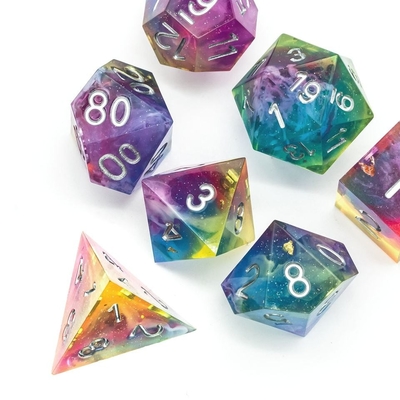 Set Dadu Galaxy Ringan Antiwear, Dadu Resin Besar Serbaguna