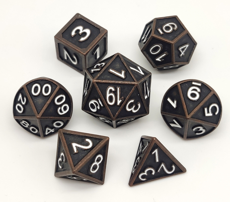 Bulk Metal Classic RPG Dice Set Portable Serbaguna Awet