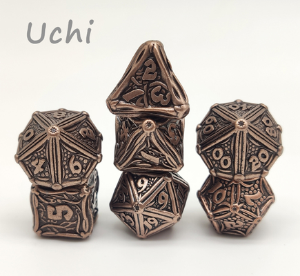 Set Dadu Logam Kustom Praktis Tidak Beracun, Dadu Game Logam Tahan Aus