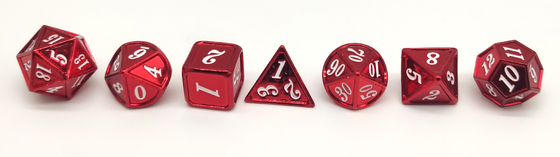 Handmade Metal RPG Dice Tahan Aus Serbaguna Praktis