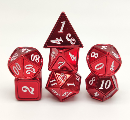 Handmade Metal RPG Dice Tahan Aus Serbaguna Praktis