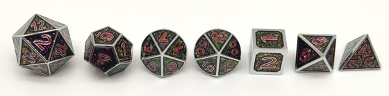 GST Multipurpose Mini RPG Dice 7 Piece Grinding Manual Ringan