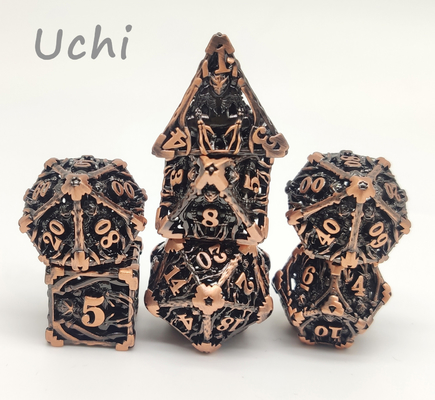 Dadu Mini RPG Tahan Aus Praktis Polyhedral D10 D12 D20