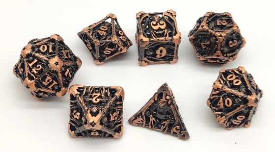 Tepi Tajam Rapi Mini RPG Dadu DND Diukir Tangan Tahan Lama Untuk Dunia Savage