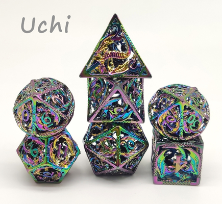 Dadu Mini RPG Ringan Suhu Tinggi Handmade 7 Piece Set