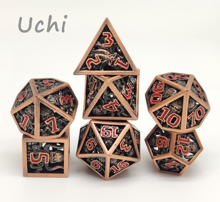 Set Dadu Resin Tidak Beracun Kokoh, Dadu Polihedral Mungil Serbaguna