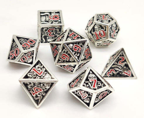 ISO9001 Resin Mini Dadu Polihedral Buatan Tangan Tahan Aus