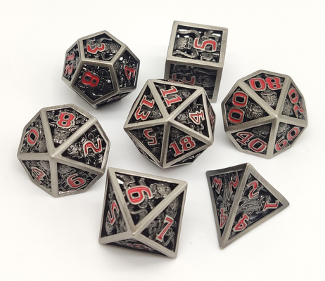 Dadu Resin Polihedral Tahan Lama, Dadu RPG Tepi Tajam Tidak Berbau