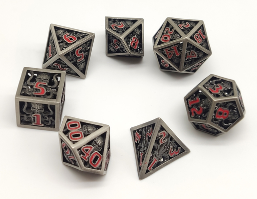 Set Dadu Polyhedral Resin Tahan Pakai Praktis Untuk Koleksi