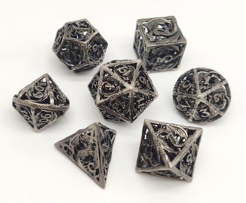 Dadu Polihedral Dadu Dadu Dadu Resin 7 Sepotong Set Tajam Bermata
