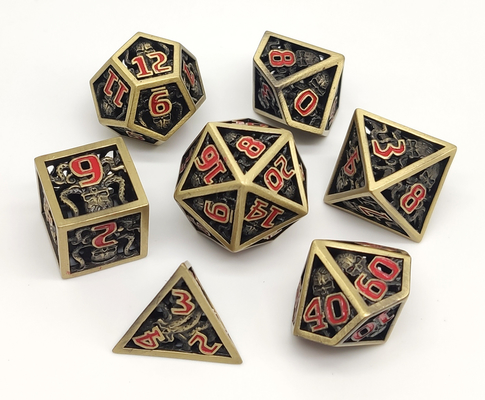 Polishing Nontoxic Polyhedral Dice DND Portable For Tabletop Games