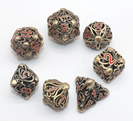 Dadu DND Mikro Buatan Tangan Tahan Lama, Dadu Mini Polyhedral Tiny D20