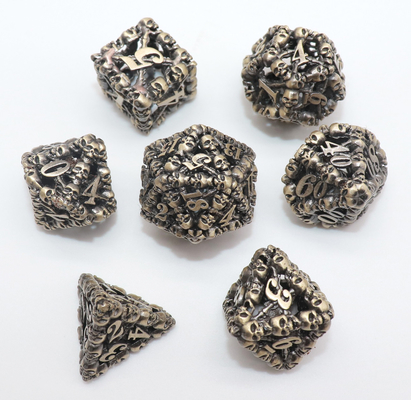 ISO9001 Metal Mini Polyhedral Dice Tangan Dipoles Ukuran 16-21mm