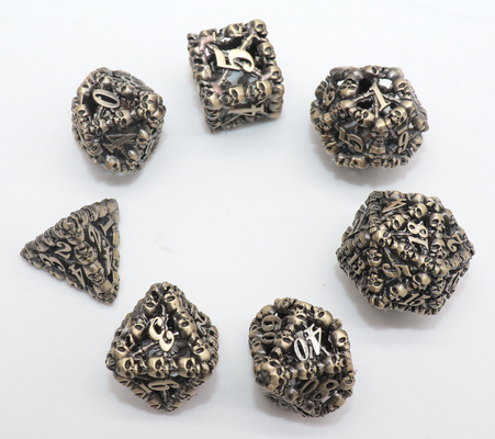 Dadu Polyhedral Kecil Tidak Berbau Mewah Massal D10 D12 D20 Multicolor