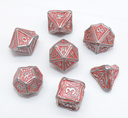 Dadu RPG DND Tidak Beracun Bermata Tajam, Set Dadu Polyhedral 7 Tidak Berbau