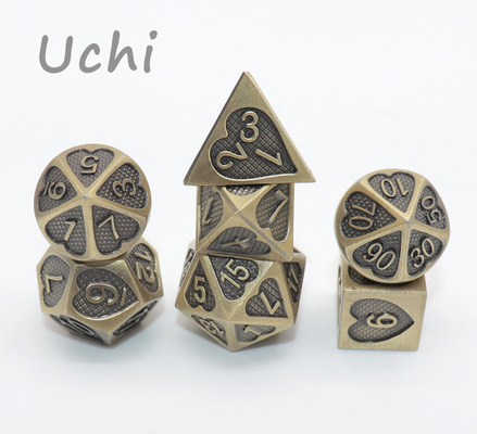 Handmade Table Top Gaming Dice Set 7 Piece Tepi Tajam Kokoh Rapi