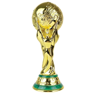Piala Piala Logam Sepak Bola Berlapis Emas Warna Emas Kokoh Ekstra Besar