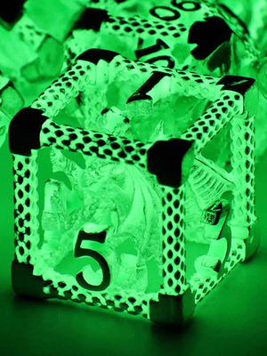 Hot Jual Logam Dadu DND Set Ujung Tajam Dadu Dadu Led Bercahaya Dadu