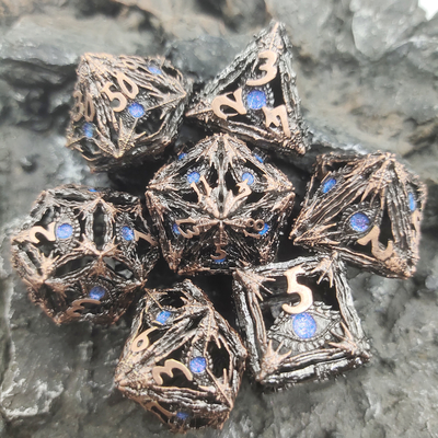 Tajam Ujung Dadu Keren Polyhedral Tidak Berbau Set Dadu Penggilingan Manual