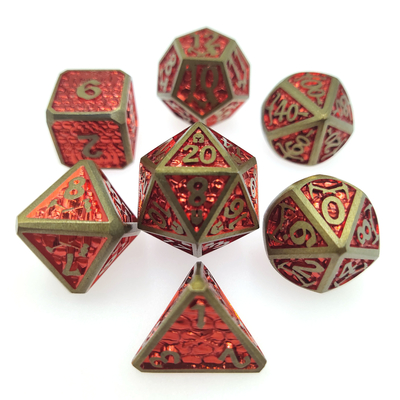 Sulap mengumpulkan Dadu RPG Mini DND Mewah Untuk Permainan Keluarga Metal Polyhedral