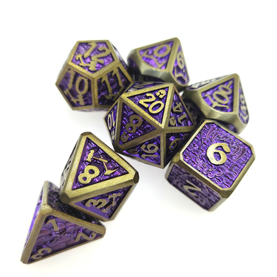 Mini RPG Dice 7 Piece Tiny Polyhedral Set menyihir Set Dadu mengumpulkan chip