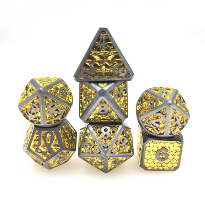Kartu Pokemon Dadu Set Polyhedral Mewah 7 Pcs Set Kotak Penguat Kartu Pokemon Untuk Permainan Dnd
