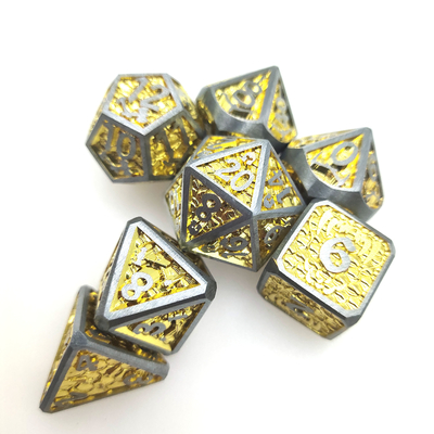 Kartu Pokemon Dadu Set Polyhedral Mewah 7 Pcs Set Kotak Penguat Kartu Pokemon Untuk Permainan Dnd