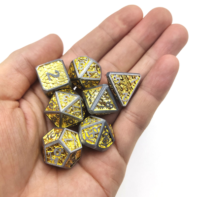 Kartu Pokemon Grosir Glow Polyhedral Black chip Dice Sets Polyhedral