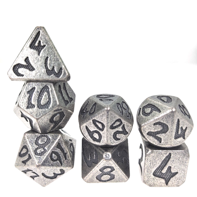 Pemasok mini polyhedral RPG Dice Set Untuk Polyhedron Tahan Bawah Tanah Dan Naga