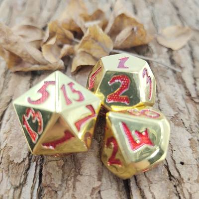 Set Dadu Polyhedral Mewah D4, D6, D8, D10, D12, D20 Dan D% Untuk Permainan Kartu RPG