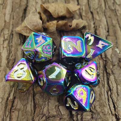 Card Game Surface Hand Carved Resin Polyhedral Dice Color Customization Pretty Dice Sets