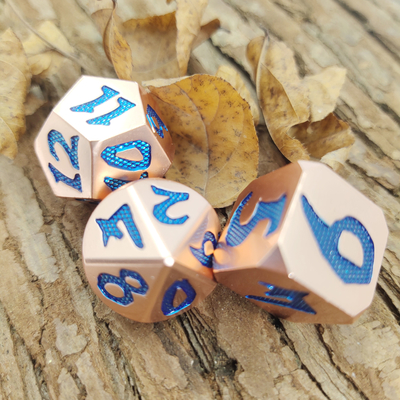 Kustomisasi Dadu Polyhedral Praktis Dadu Berkualitas Tinggi Dadu Metal Gaming Dice Manual
