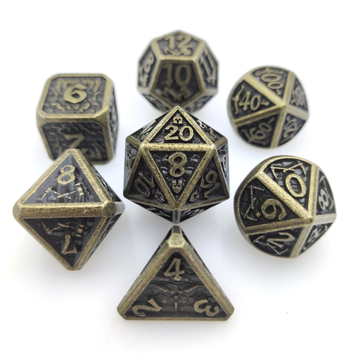Pokemon Tahan Pakai Logam Dadu RPG Tajam Praktis Tabletop Gaming Dadu Hitam Polyhedral