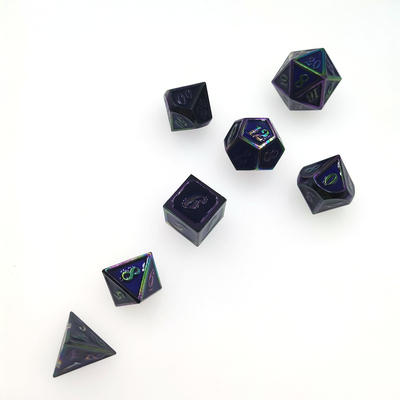 Set Dadu Polihedral Paduan Mini Untuk Ruang Bawah Tanah Dan Naga Tahan Lama