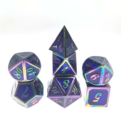 Set Dadu Polihedral Paduan Mini Untuk Ruang Bawah Tanah Dan Naga Tahan Lama