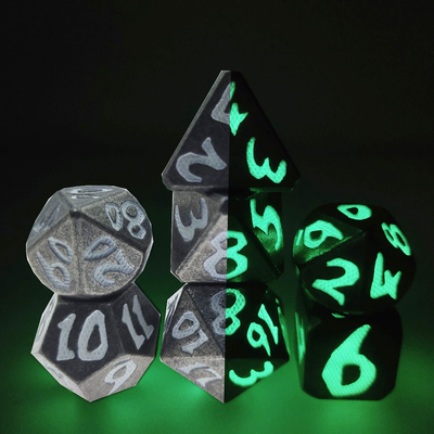 Kemasan Kotak Hadiah Set Dadu Serbaguna Bermain Peran Dadu Polyhedral
