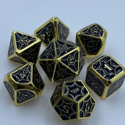 Set dadu paduan tahan pakai buatan tangan multi-wajah PRG dadu naga dan penjara bawah tanah