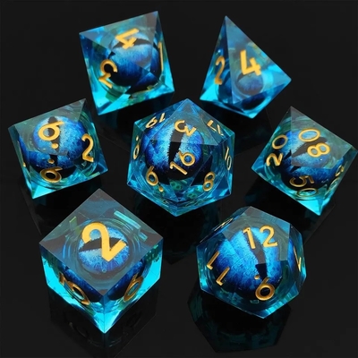 Rambut buatan tangan Quicksand Ball Dice Polasi Set dari 7 Aksesoris Berperan Papan besar