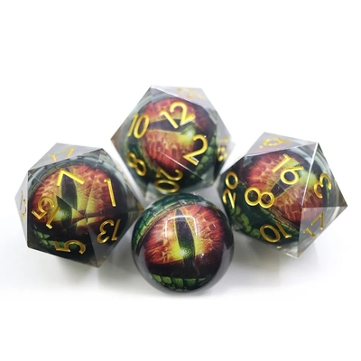 Rambut buatan tangan Quicksand Ball Dice Polasi Set dari 7 Aksesoris Berperan Papan besar