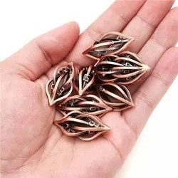 3D Printing Cthulhu Metal Dice 7 Piece Set Dragon And Dungeon DND RPG