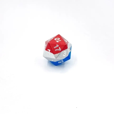 Lampu halus Bule Metal Dice Colorful Polyhedral DND Gaming Dice Set