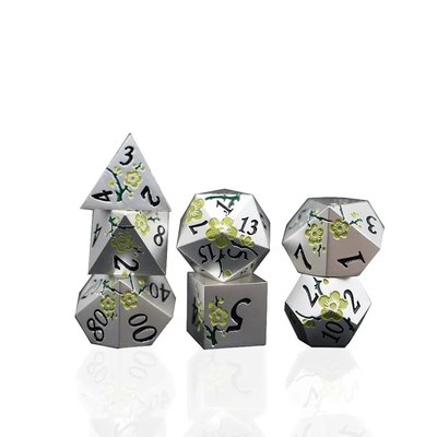 Zinc Alloy Poligonal Plum Blossom Metal Dice Suite Naga Dan Dungeon DND