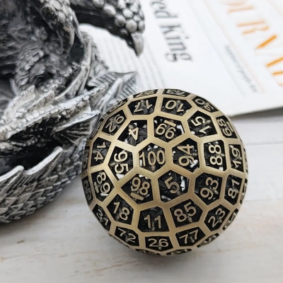 Hollow 100 Metal Dice Coc Berlari Game Papan Grup Dnd Giant Big