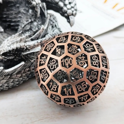 Hollow 100 Metal Dice Coc Berlari Game Papan Grup Dnd Giant Big