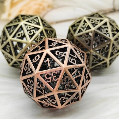 60D Macrobine Zinc Alloy Metal Dice Set Game Desktop Unik DND