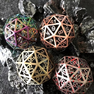 60D Macrobine Zinc Alloy Metal Dice Set Game Desktop Unik DND